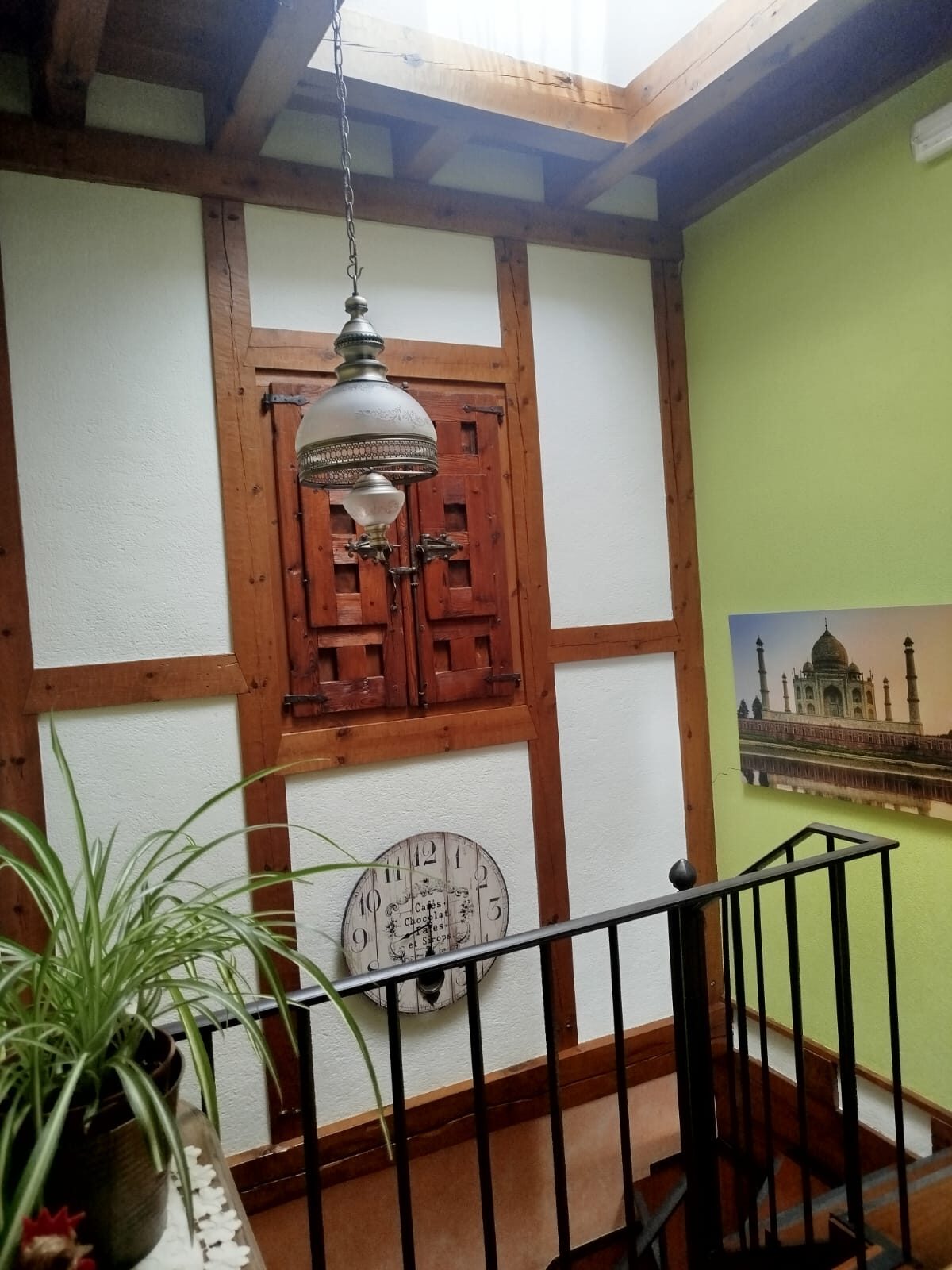 Rellano con escalera y plantas — Mi Rinconcillo